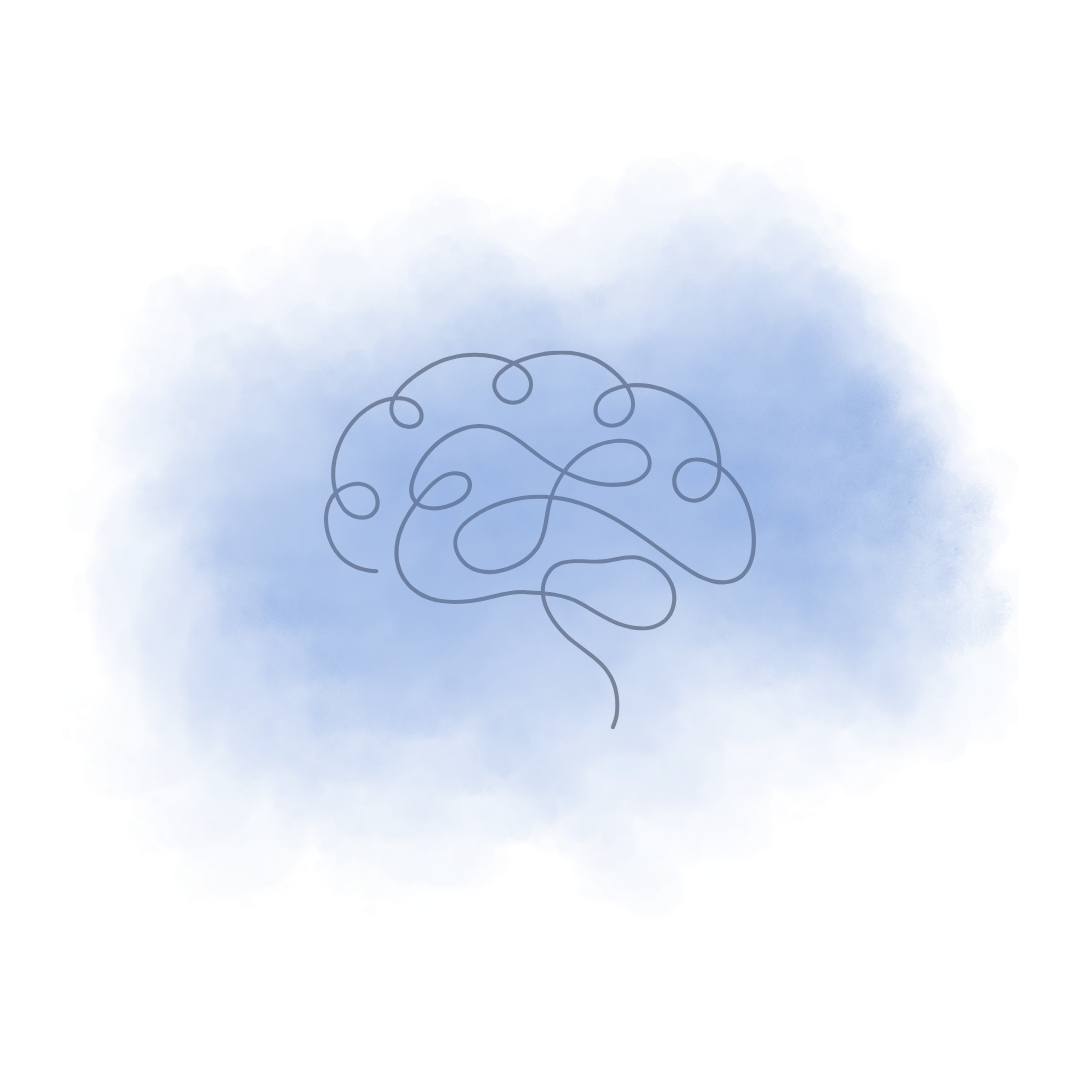brain draw with fog 