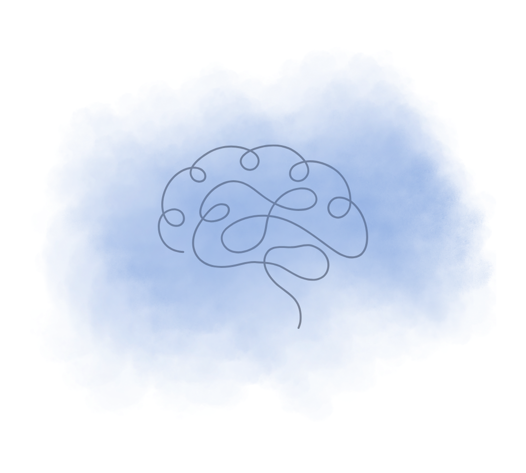 brain draw with fog 
