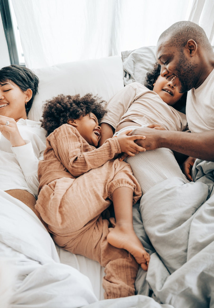 an happy family under the magic of Wellmush natural functional mushrooms supplements