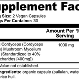 Organic Cordyceps Mushroom Capsules | Organic Energy Support